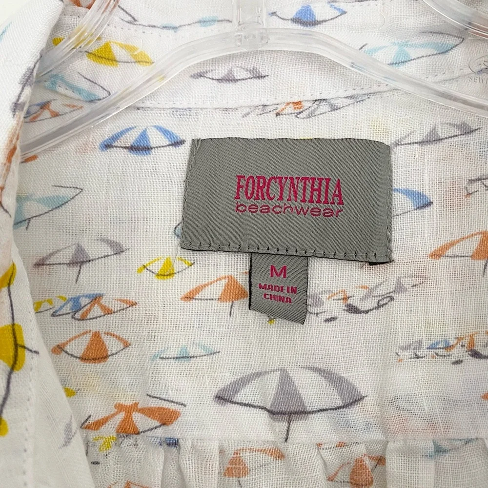 Forcynthia 100% Linen Beachwear Size M